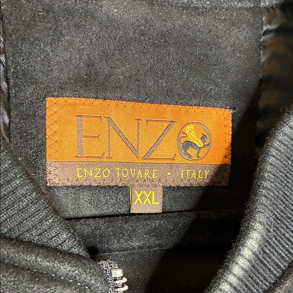 Black Suede Bomber Jacket - Men - Picture 2 of 10